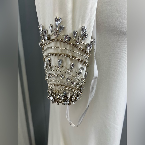 Rachel Allan Elegant White Backless Dress - Picture 8 of 14